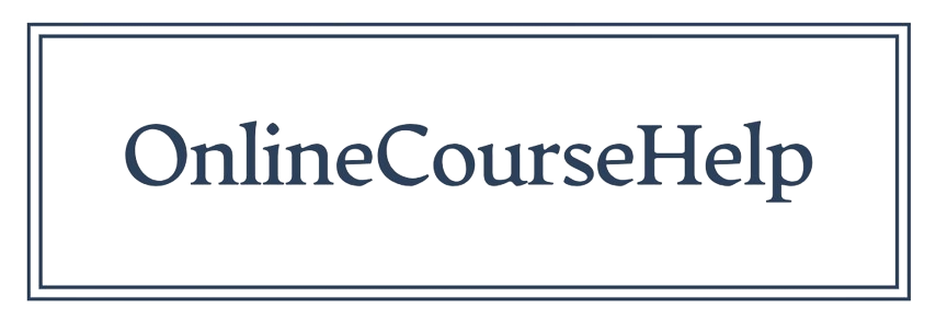 Online Course Help